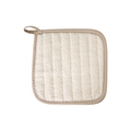 Ritz Concepts Quilted Natural Terry Front / Taupe Fabric Back Pot Holder 35398